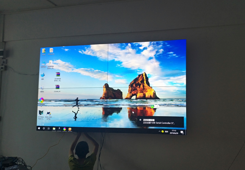 0.88mm拼接屏物理拼縫，0.88液晶拼接屏物理展示